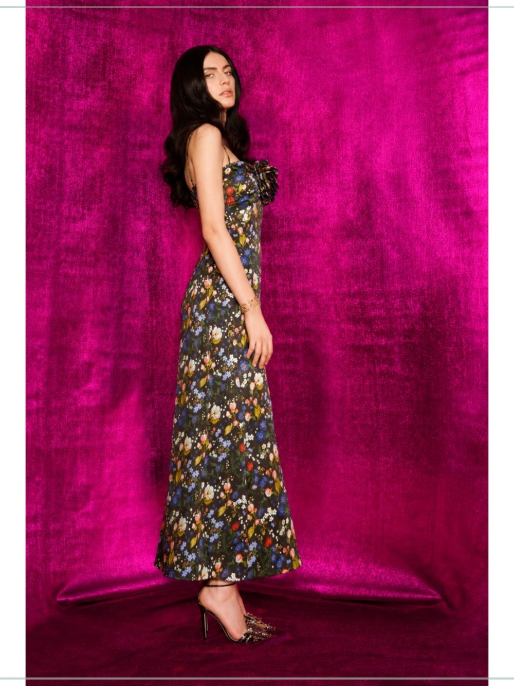 $2490 The Vampire’s Wife Paradise Road Liberty Silk Satin Runway Dress - Picture 4 of 14